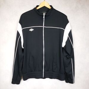 Umbro black zippered athletic jacket men's size L